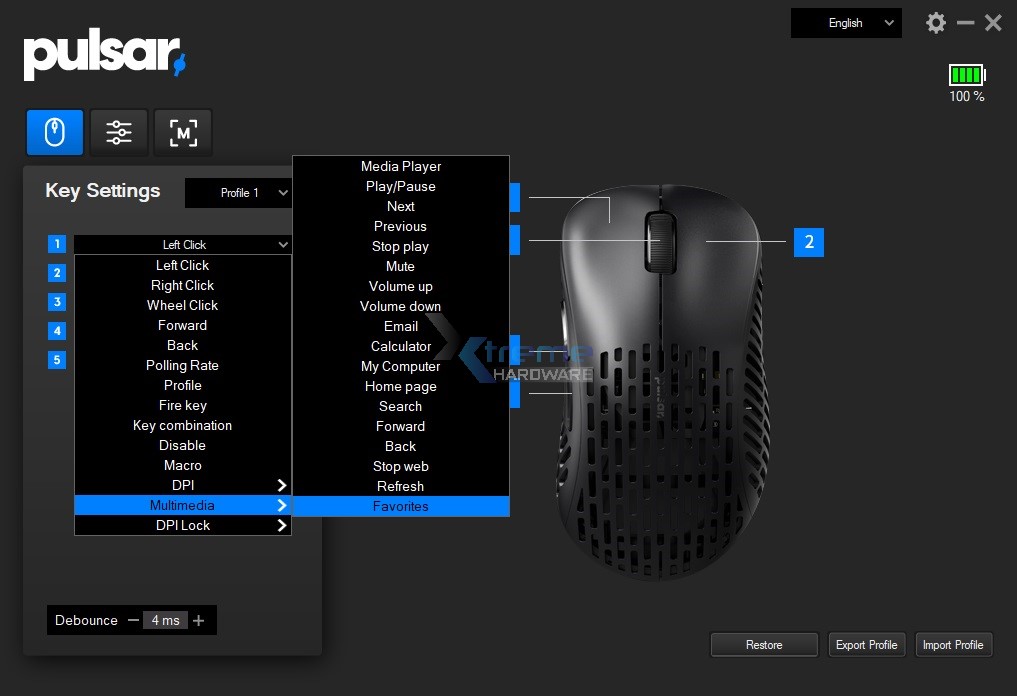 Pulsar Xlite Wireless software 3 dce00